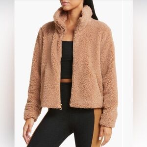 Beyond Yoga Tan Teddy Jacket